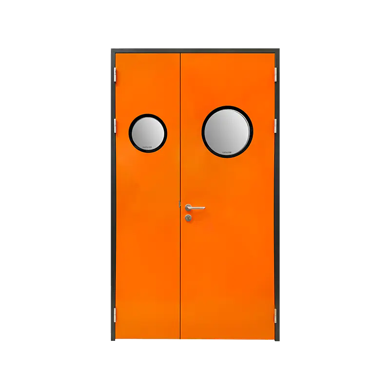 Metalldører på sykehusavdelingen